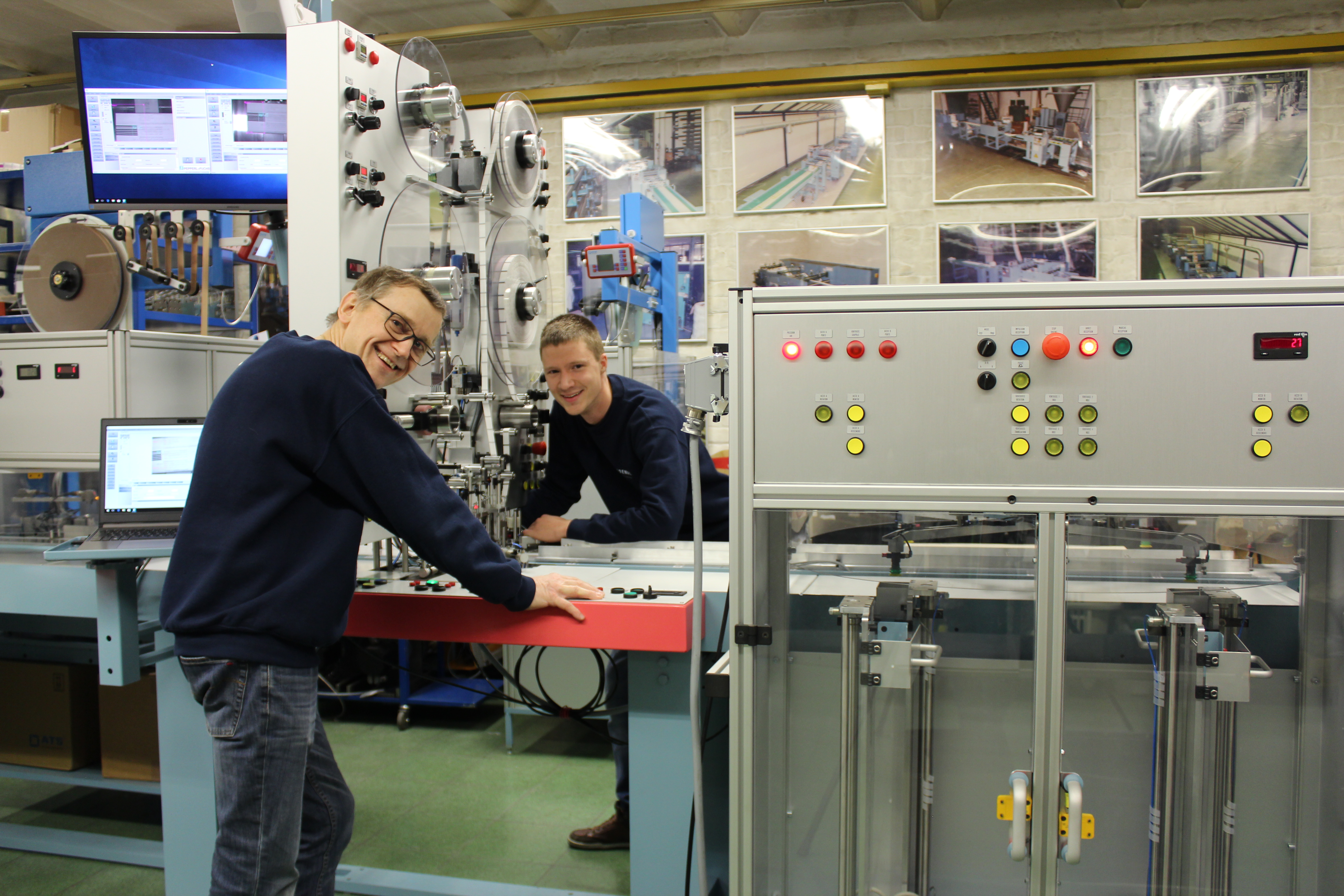 Marc and Kristof develop bundeling machine